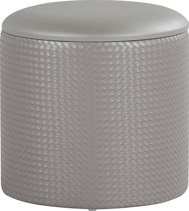 Clarinth Silver Ottoman, Set of 2 - Thumbnail - Image 4