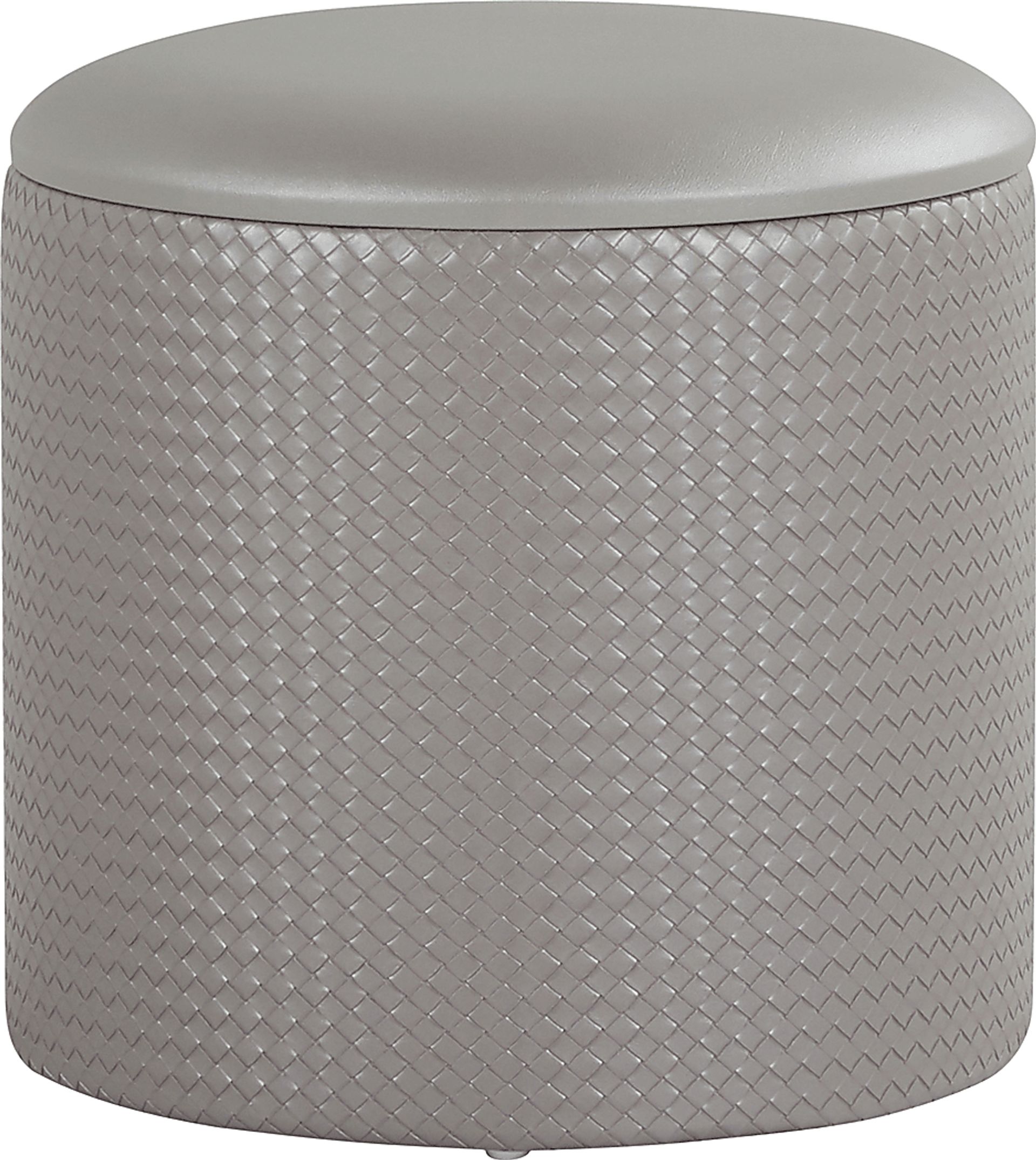 Clarinth Silver Ottoman, Set of 2 - Image 4