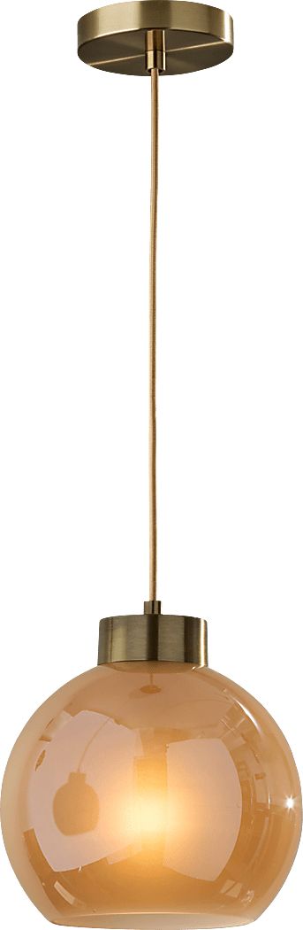 Clarion Hollow Brass Pendant