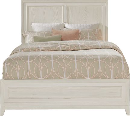 Clarissa White 3 Pc Queen Panel Bed