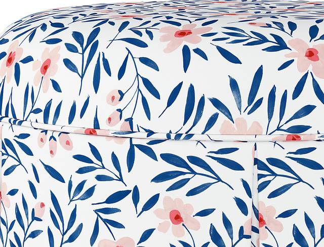 Clary Blue Ottoman - Thumbnail - Image 3