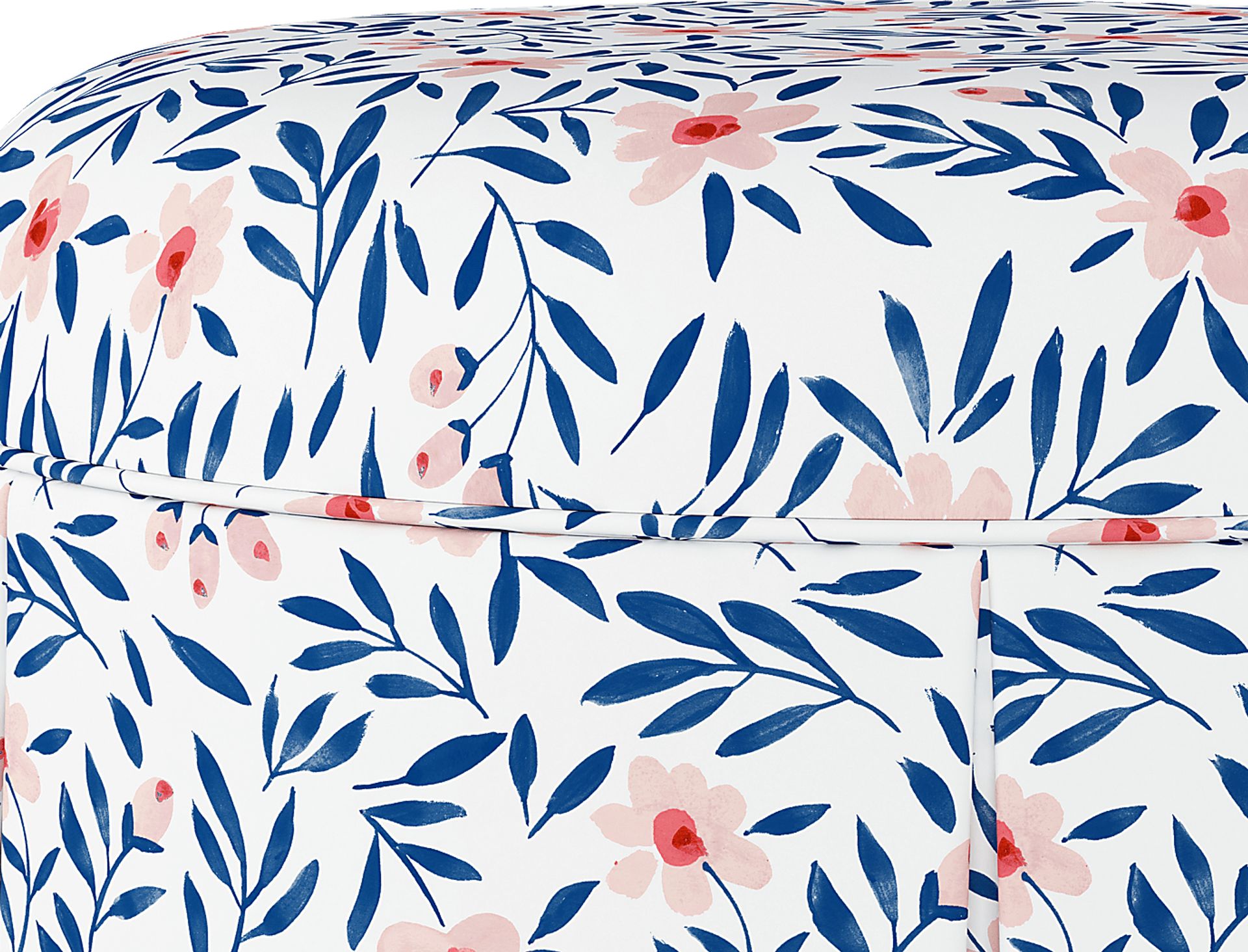 Clary Blue Ottoman - Image 3