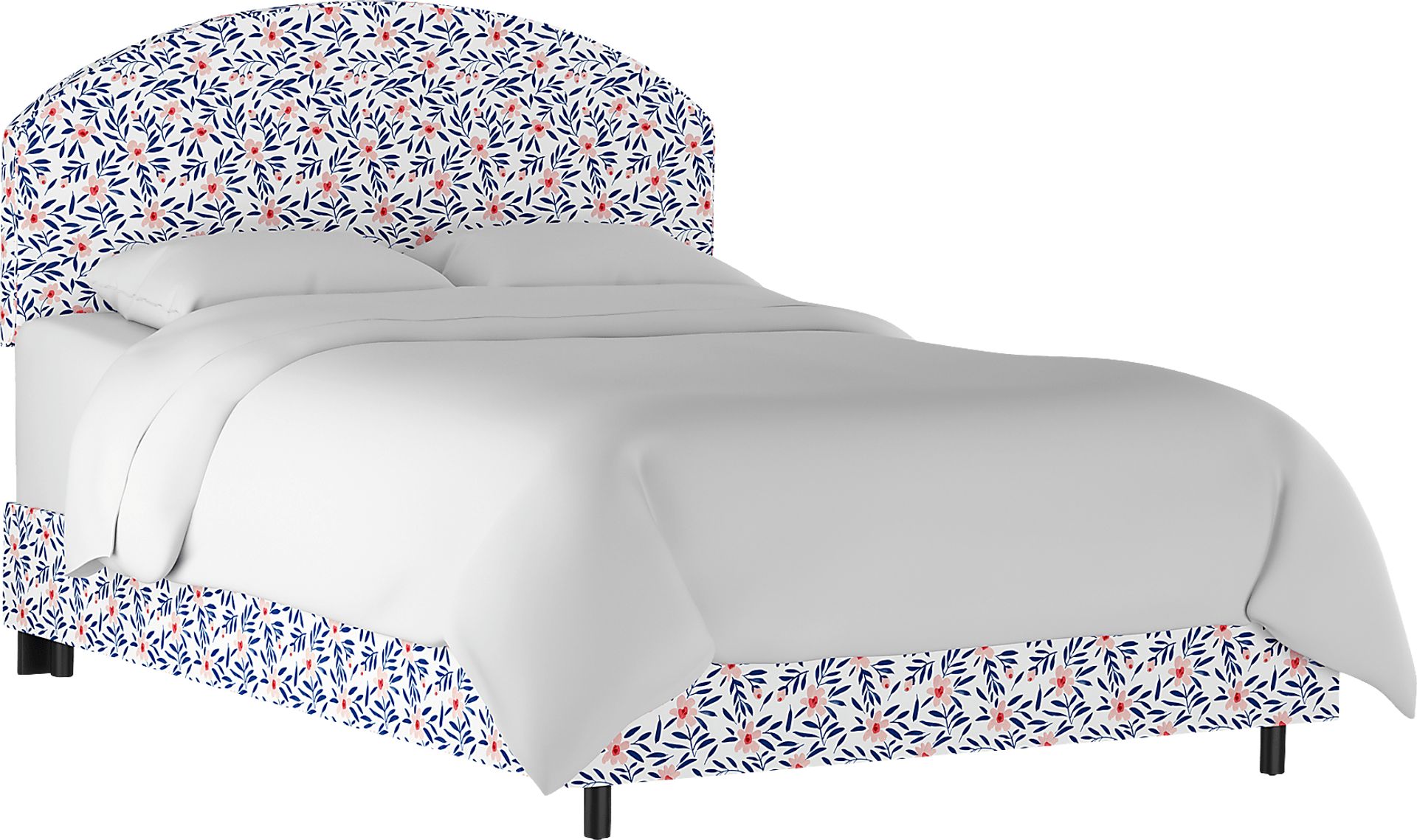 Clary King Blue Upholstered Bed - Image 1