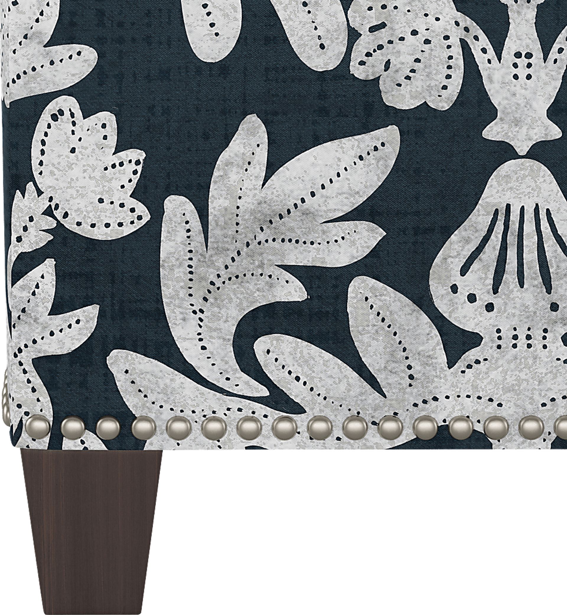 Classical Notes Blue Ottoman - Image 3