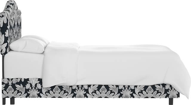Classical Notes Blue Queen Upholstered Bed - Thumbnail - Image 3