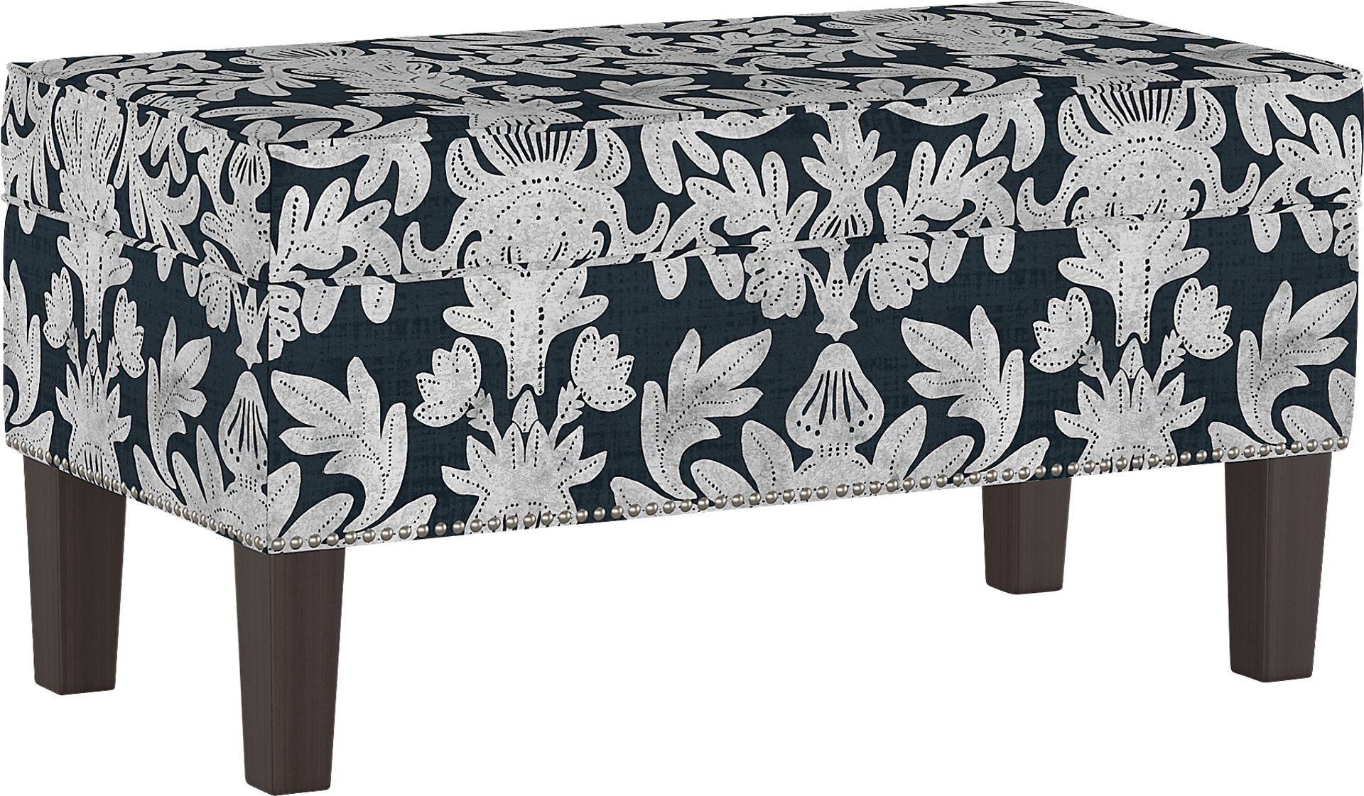Classical Notes Blue Storage Bench - Image 1
