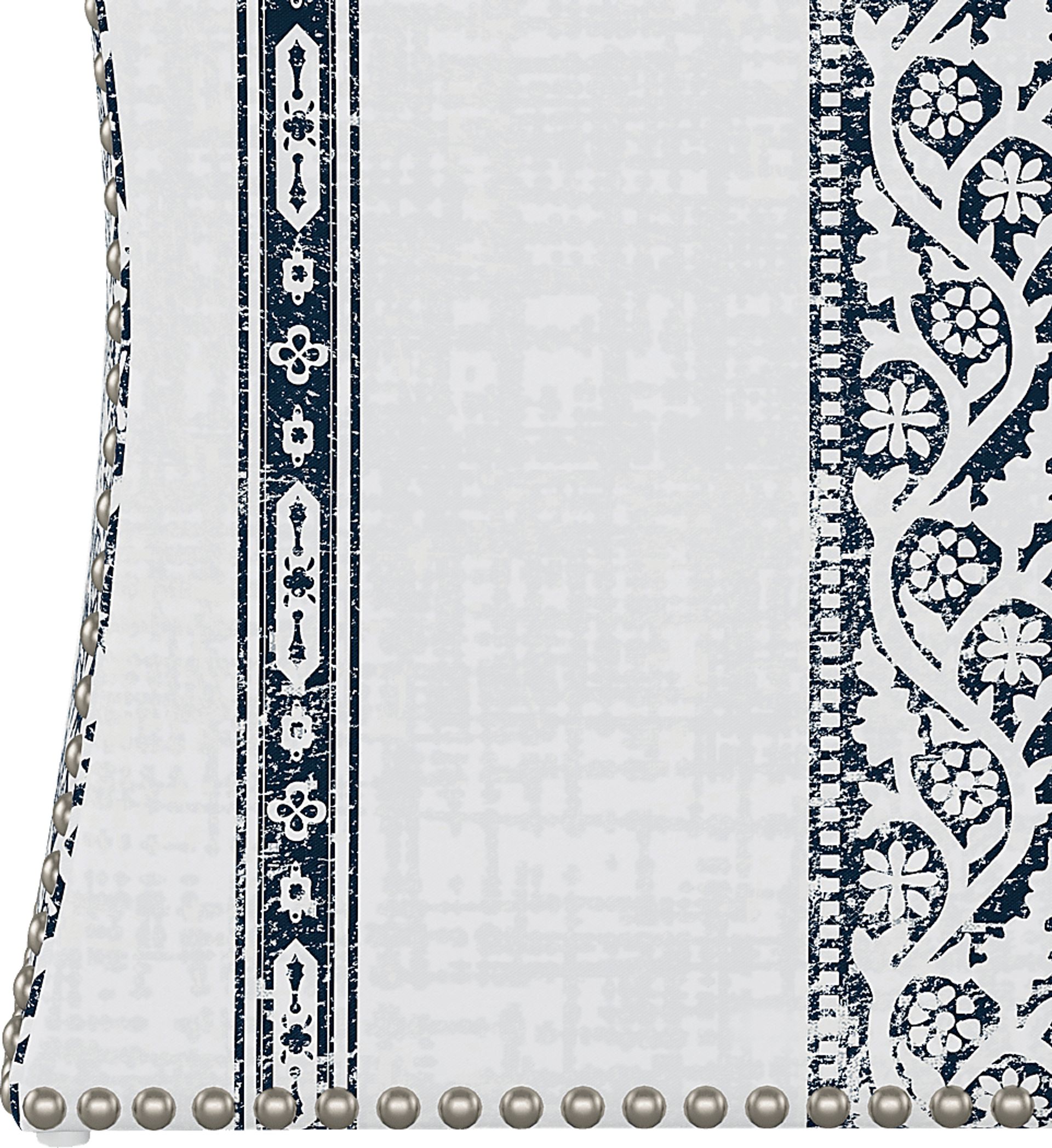 Classical Notes White-Gray Storage Ottoman - Image 4