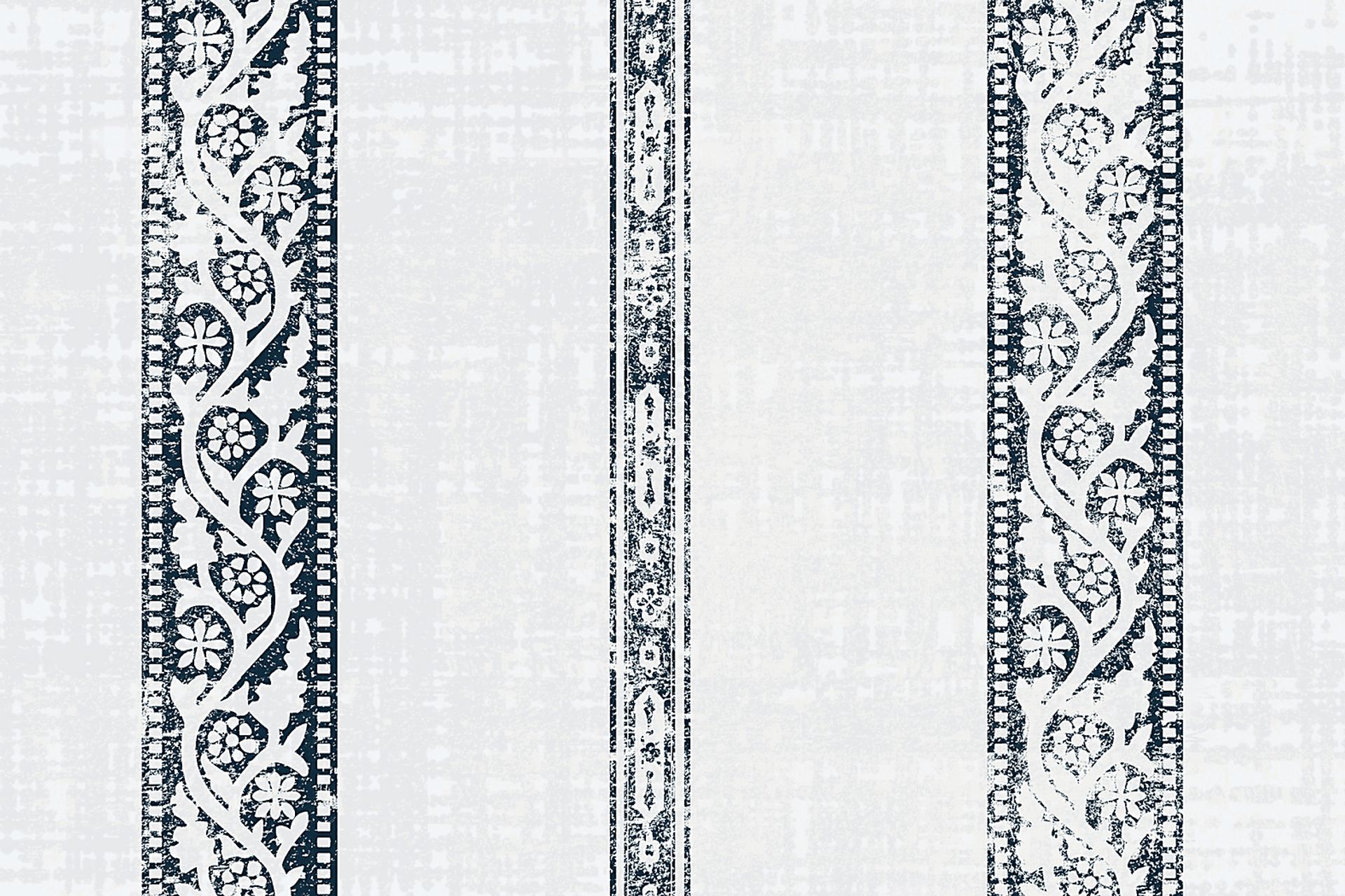 Classical Notes White-Gray Storage Ottoman - Image 5
