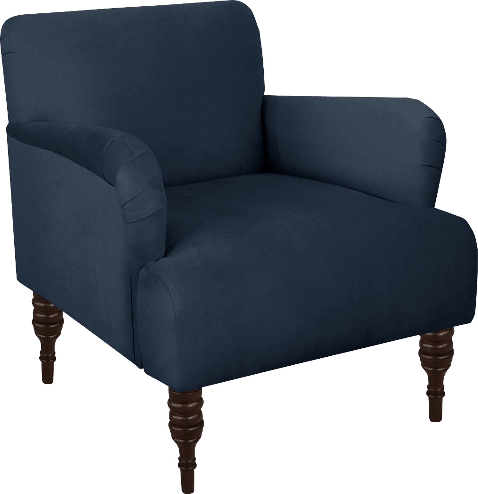 Classical Notes Navy Accent Chair - Image 1