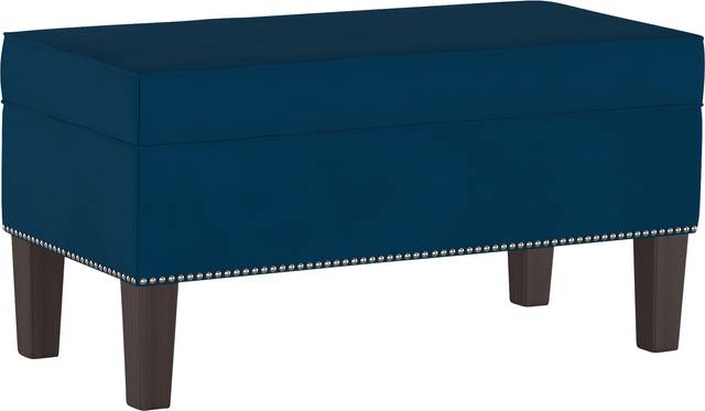 Classical Notes Navy Storage Bench - Thumbnail - Image 1