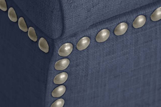 Classical Notes Navy Storage Ottoman - Thumbnail - Image 4