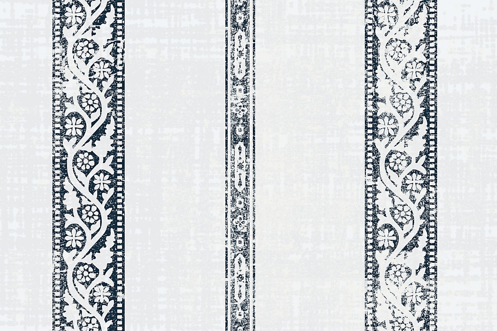 Classical Notes White-Gray Queen Upholstered Bed - Image 6