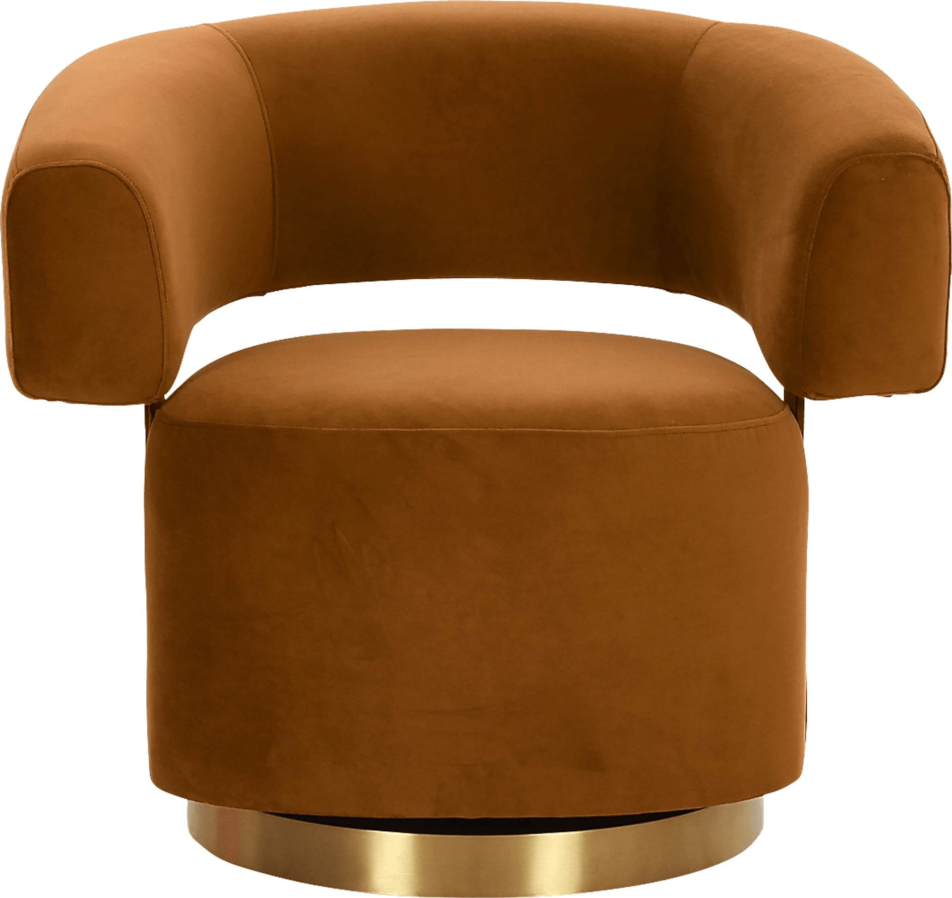 Claude Orange Swivel Chair - Image 2
