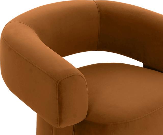 Claude Orange Swivel Chair - Thumbnail - Image 3