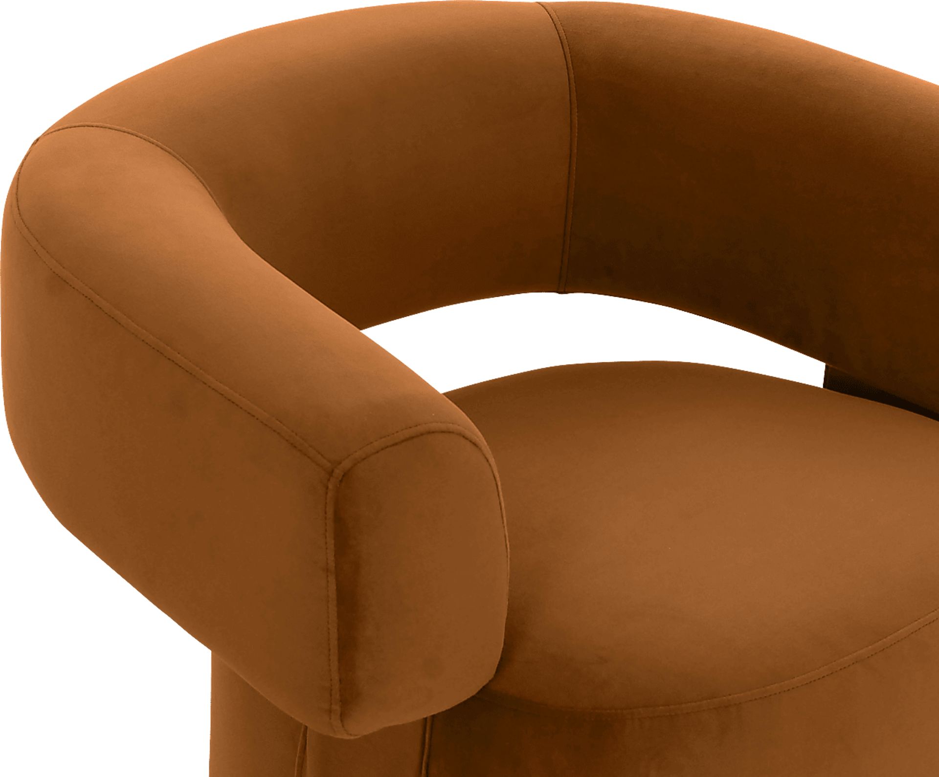 Claude Orange Swivel Chair - Image 3