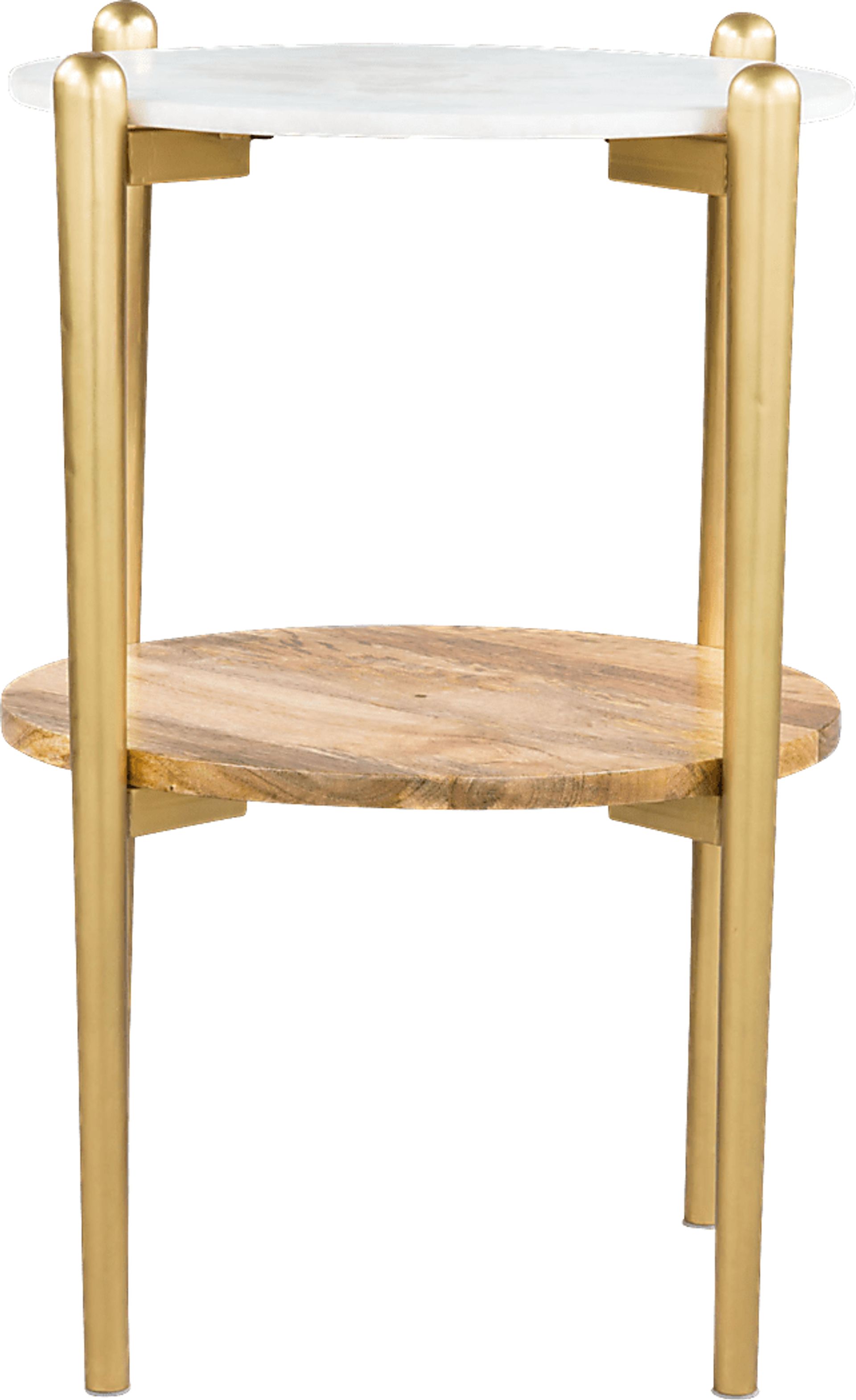 Claudine White End Table - Image 2