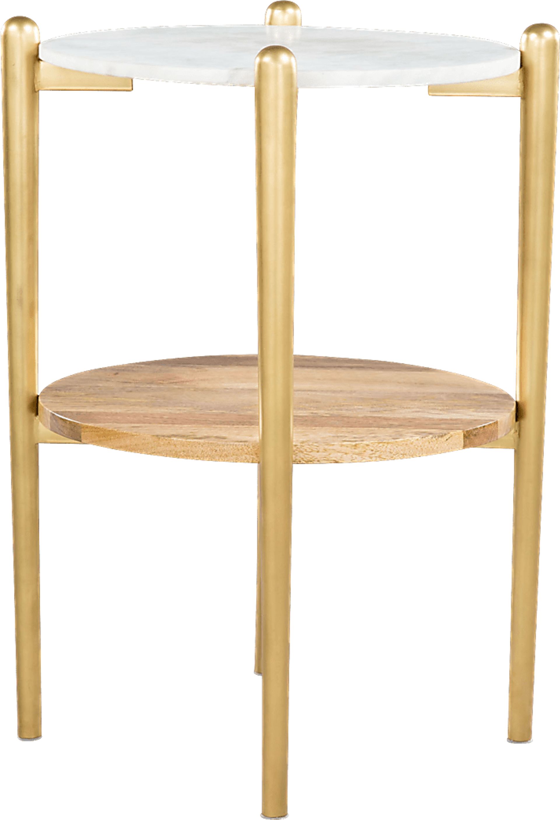 Claudine White End Table - Image 3