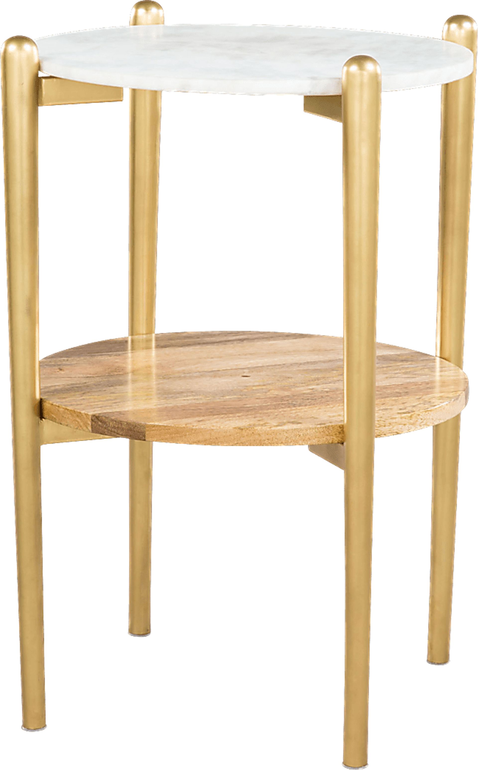 Claudine White End Table - Image 1