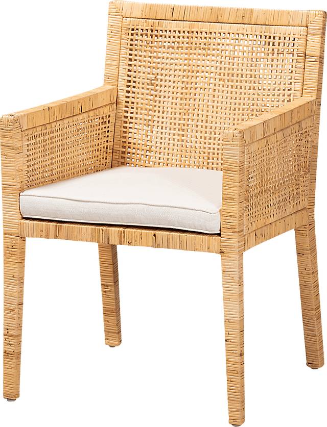 Claver Brown Arm Chair - Thumbnail - Image 1