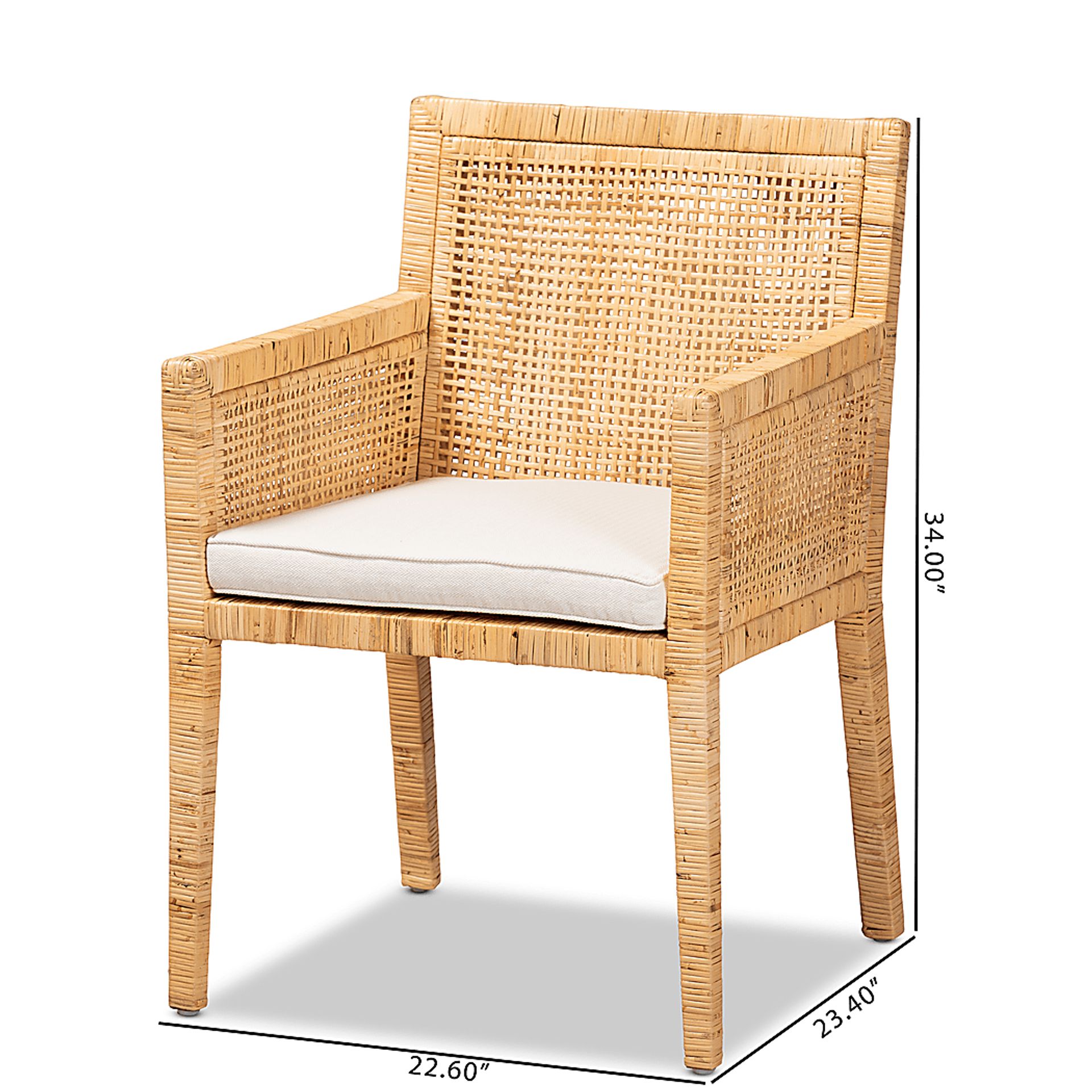 Claver Brown Arm Chair - Image 10