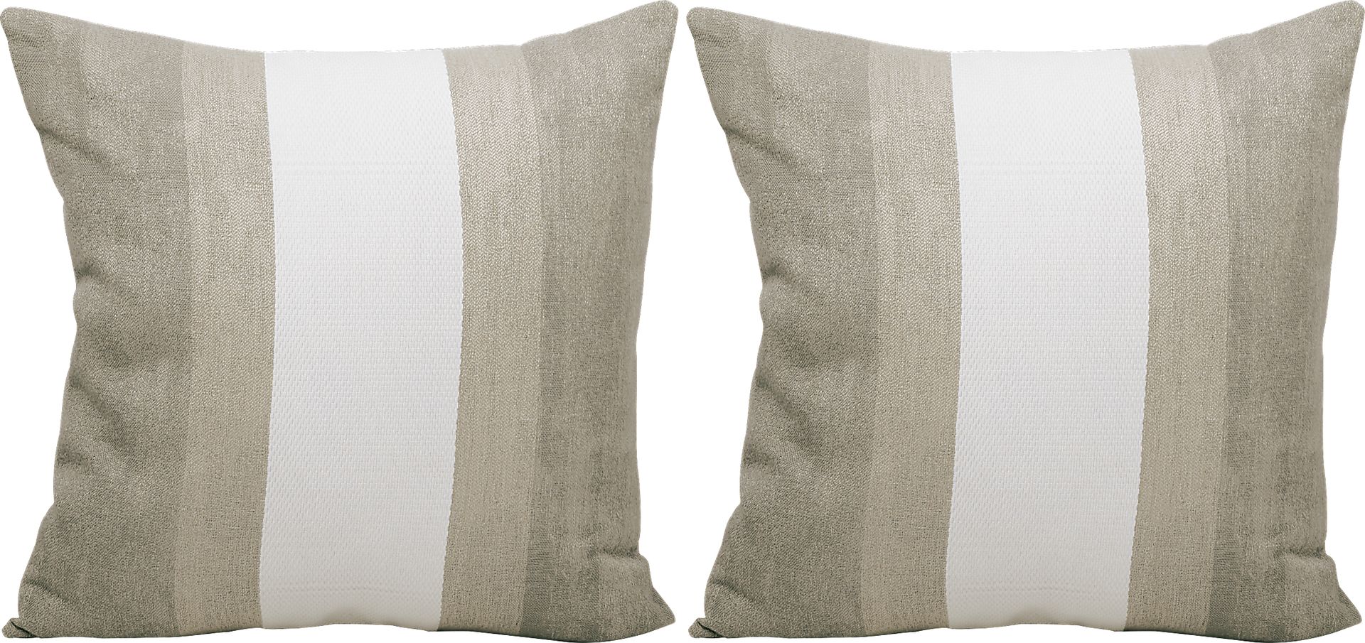 Madura Taupe Indoor/Outdoor Accent Pillow, Set of Two - Image 1