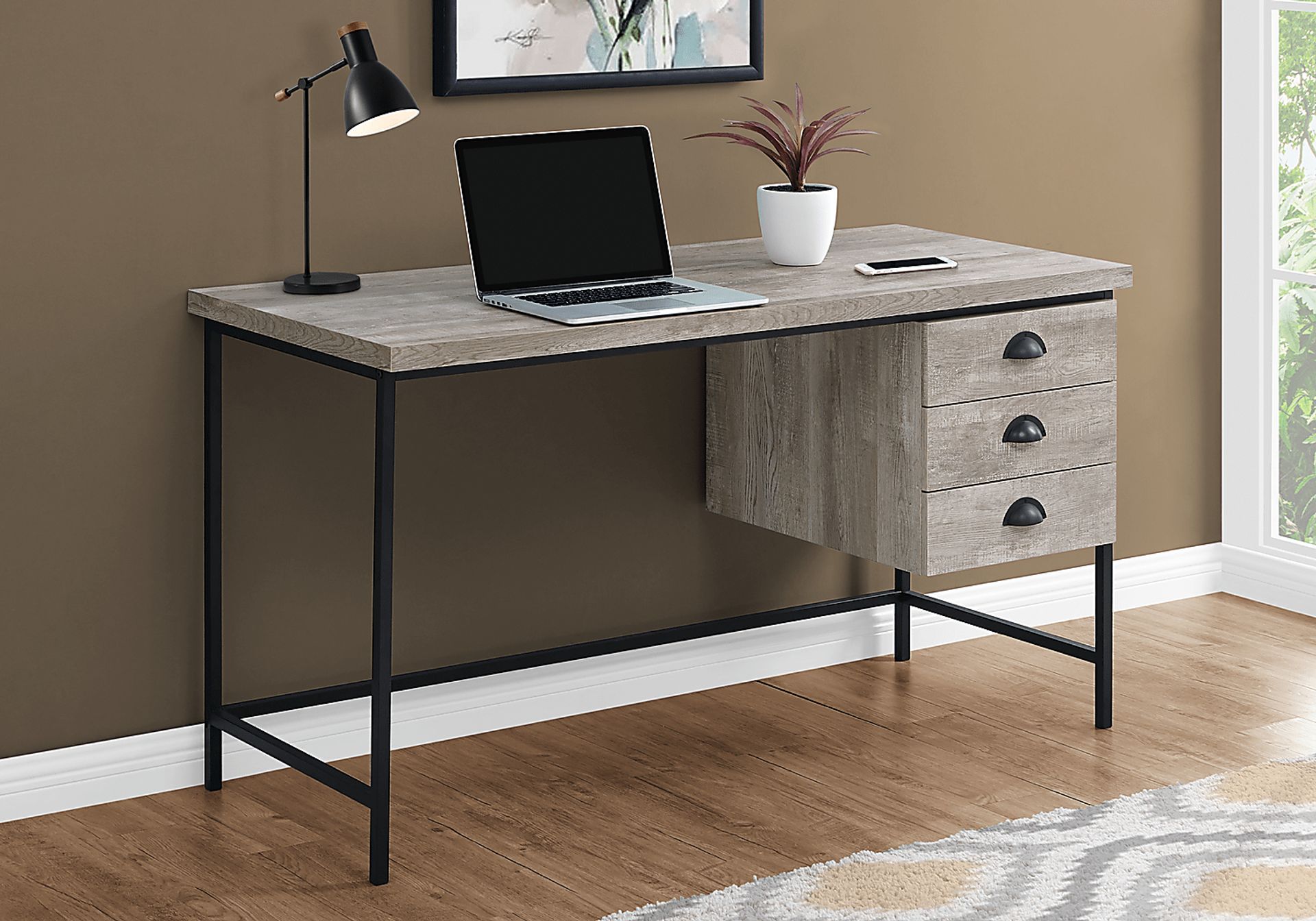 Claxton Taupe Desk - Image 2