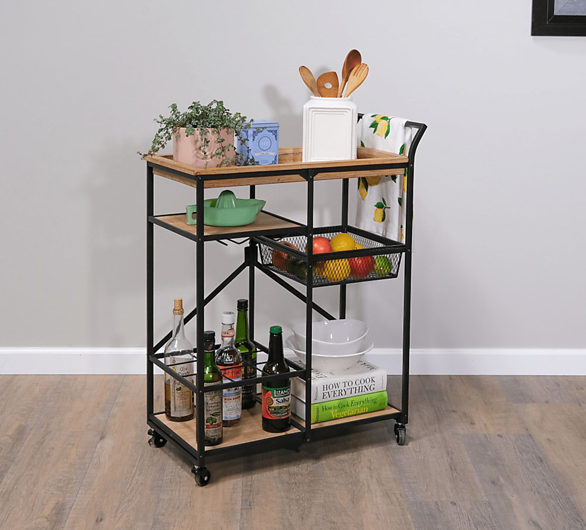 Claybourne Light Brown Bar Cart - Image 15