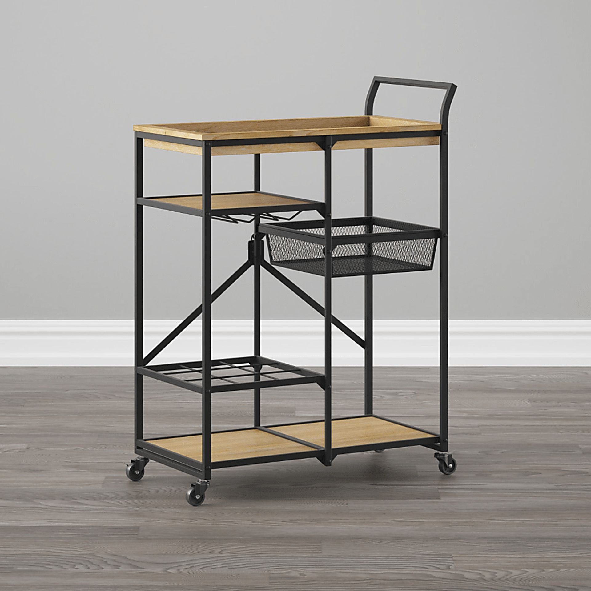 Claybourne Light Brown Bar Cart - Image 18