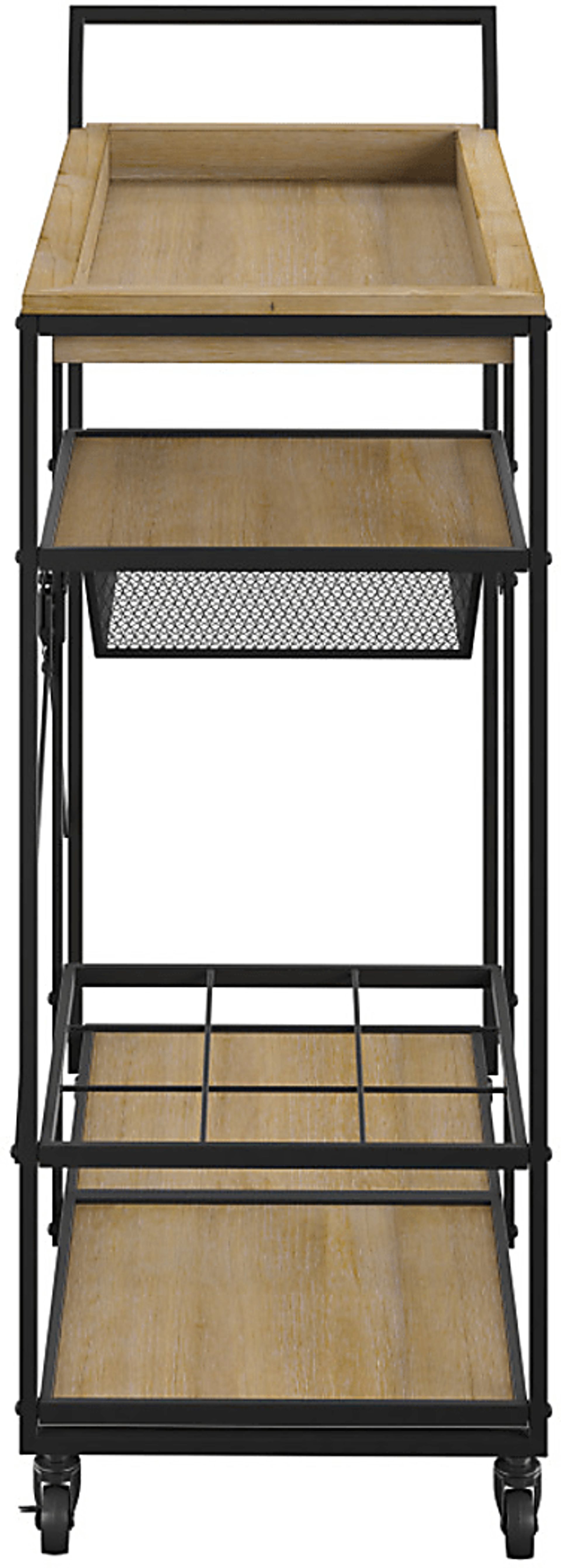 Claybourne Light Brown Bar Cart - Image 2