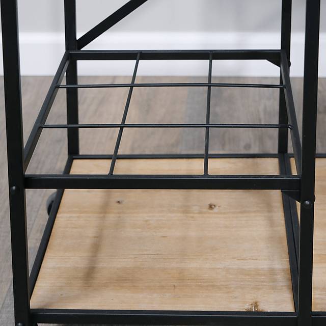 Claybourne Light Brown Bar Cart - Thumbnail - Image 7