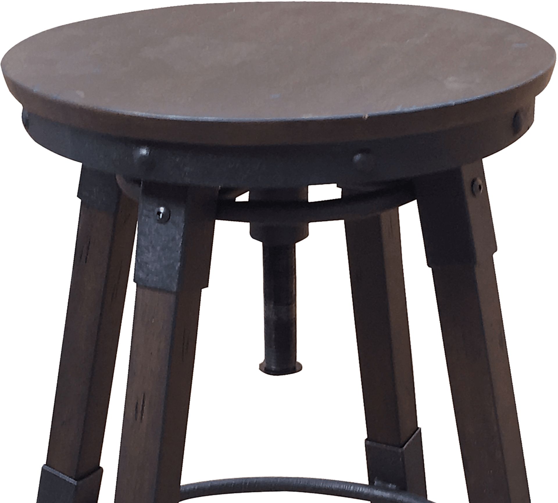 Claydon Brown Adjustable Swivel Barstool - Image 2