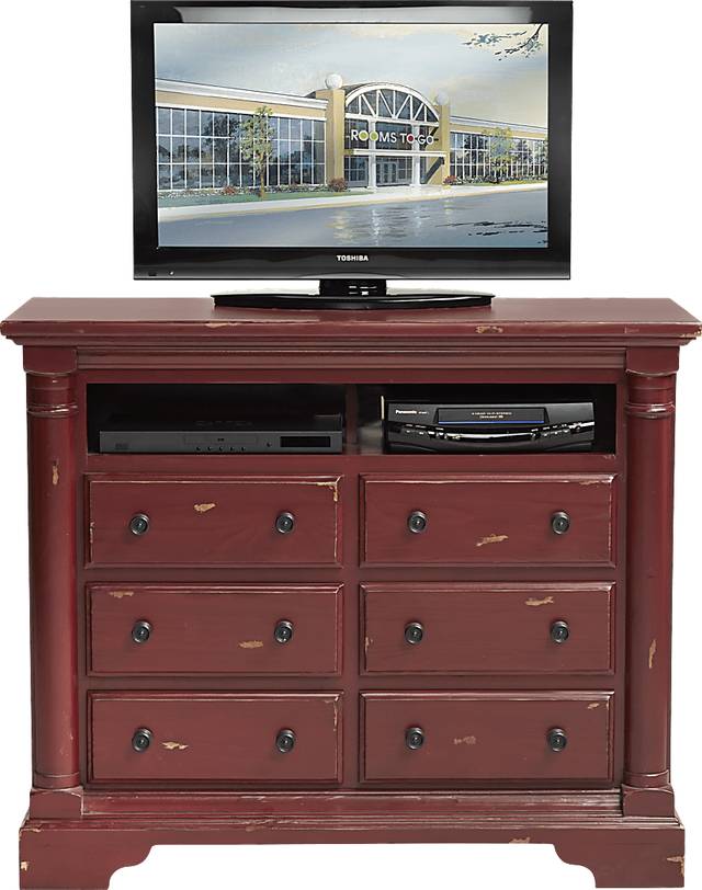 Claymore Park Red Media Chest - Thumbnail - Image 1