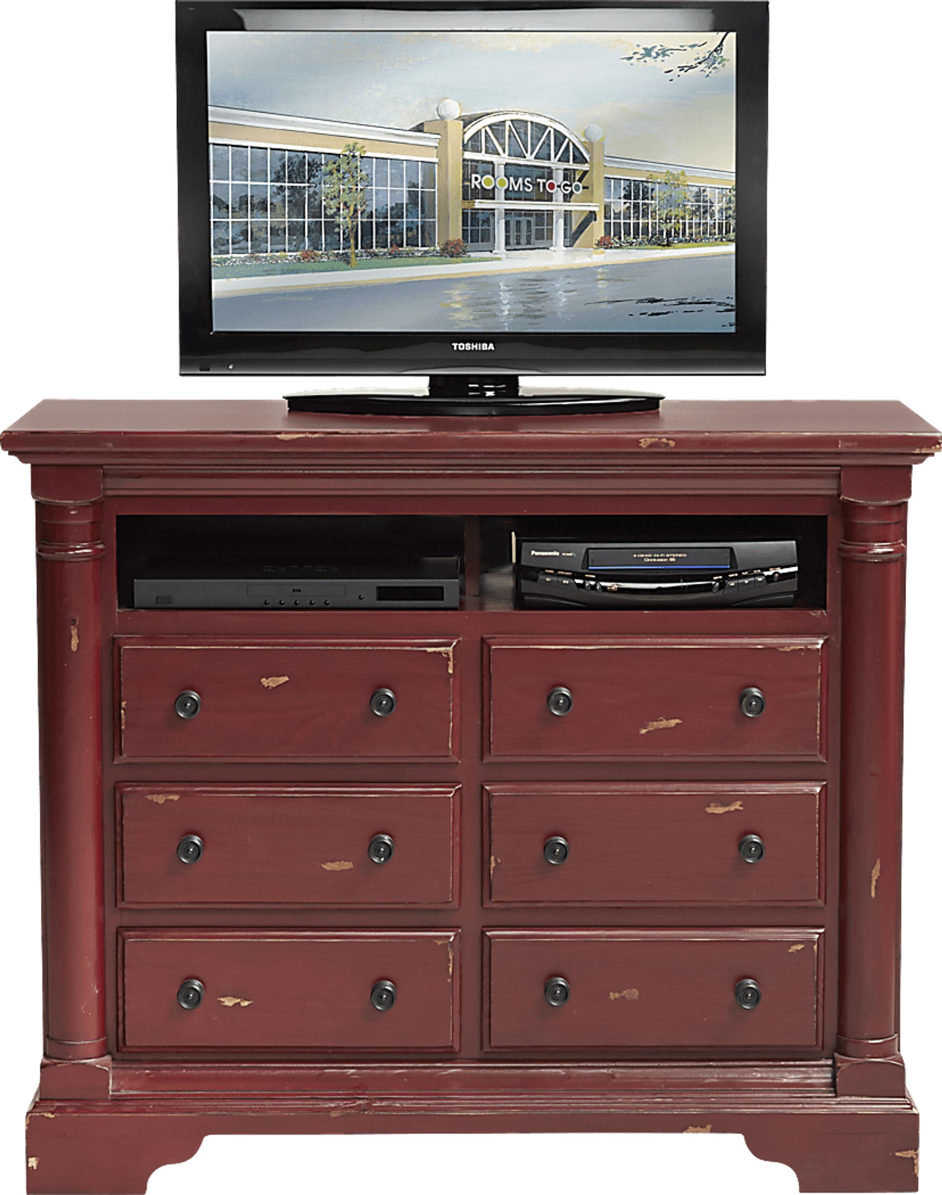 Claymore Park Red Media Chest - Image 1