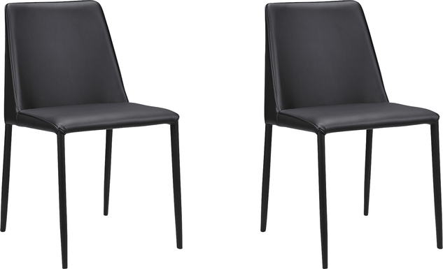 Clayx I Black Side Chair, Set of 2