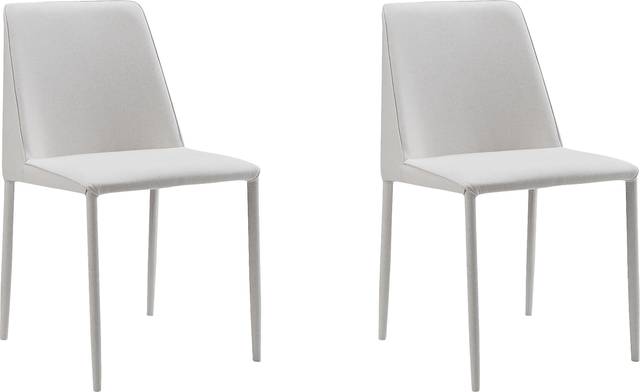 Clayx II White Side Chair, Set of 2 - Thumbnail - Image 1