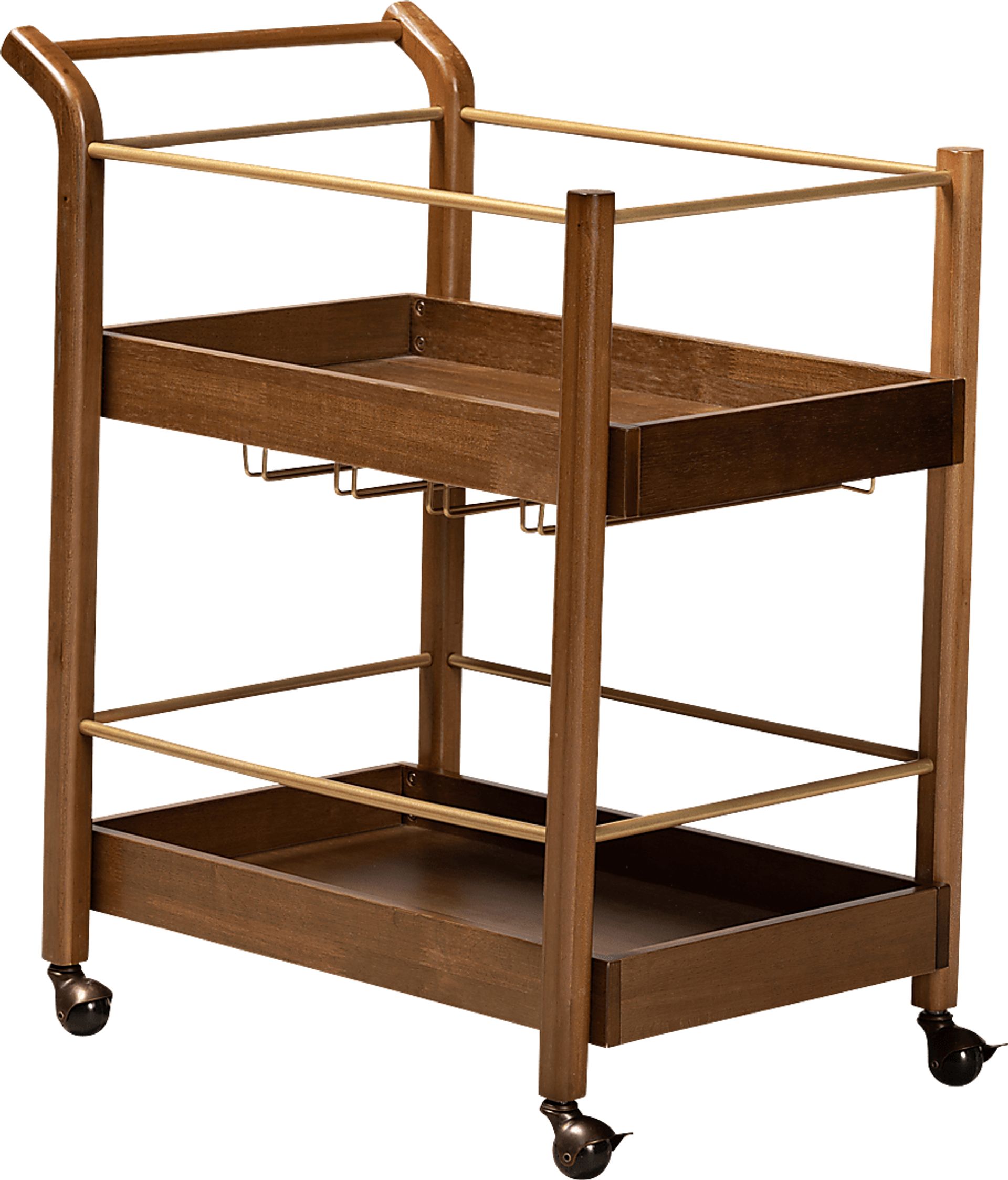 Clayytton Brown Bar Cart - Image 1