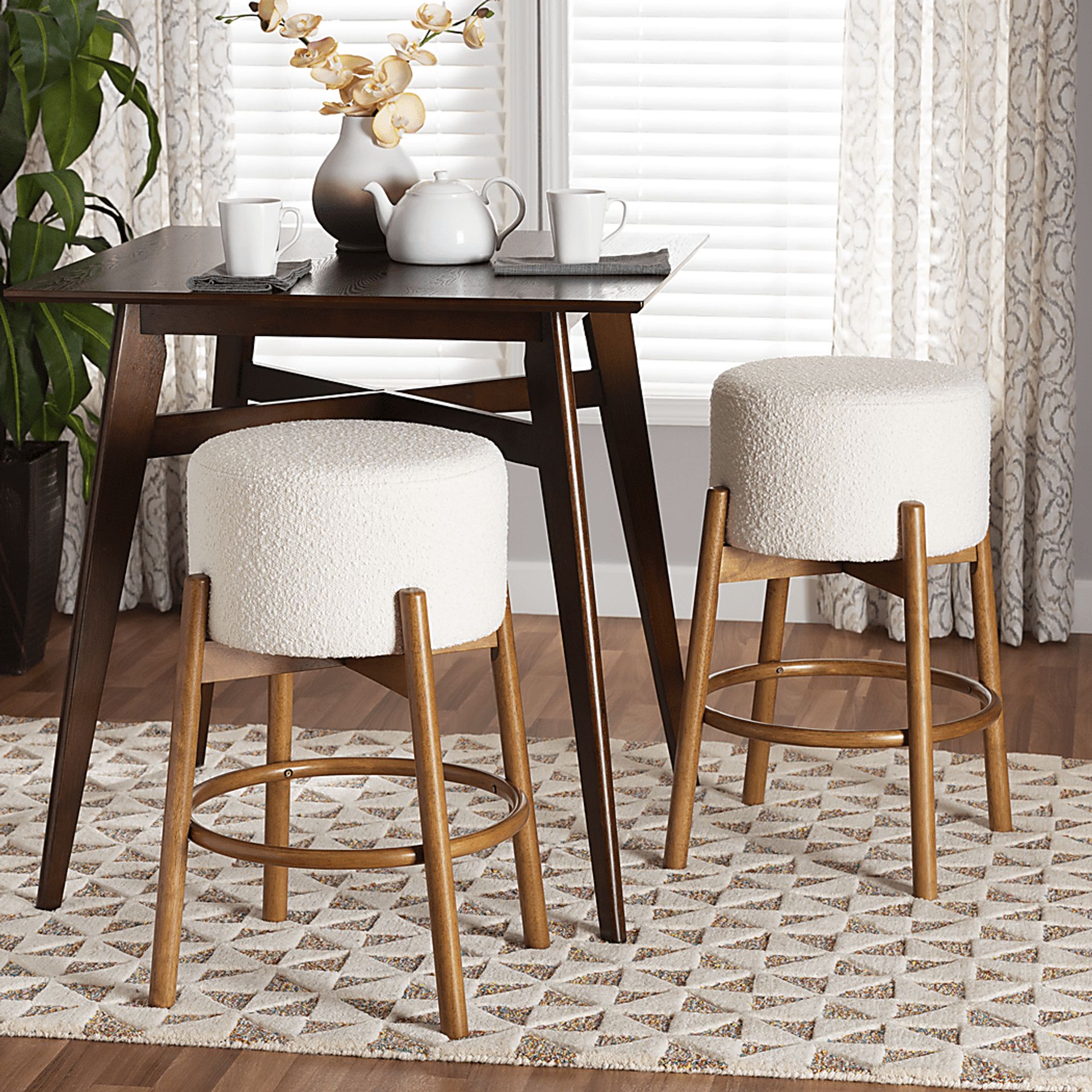 Clebourne Cream Barstool, Set of 2 - Image 2
