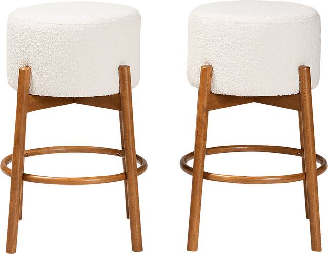Clebourne Cream Barstool, Set of 2 - Thumbnail - Image 4