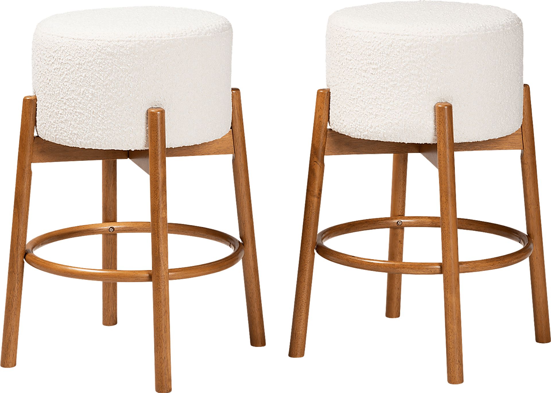 Clebourne Cream Barstool, Set of 2 - Image 1