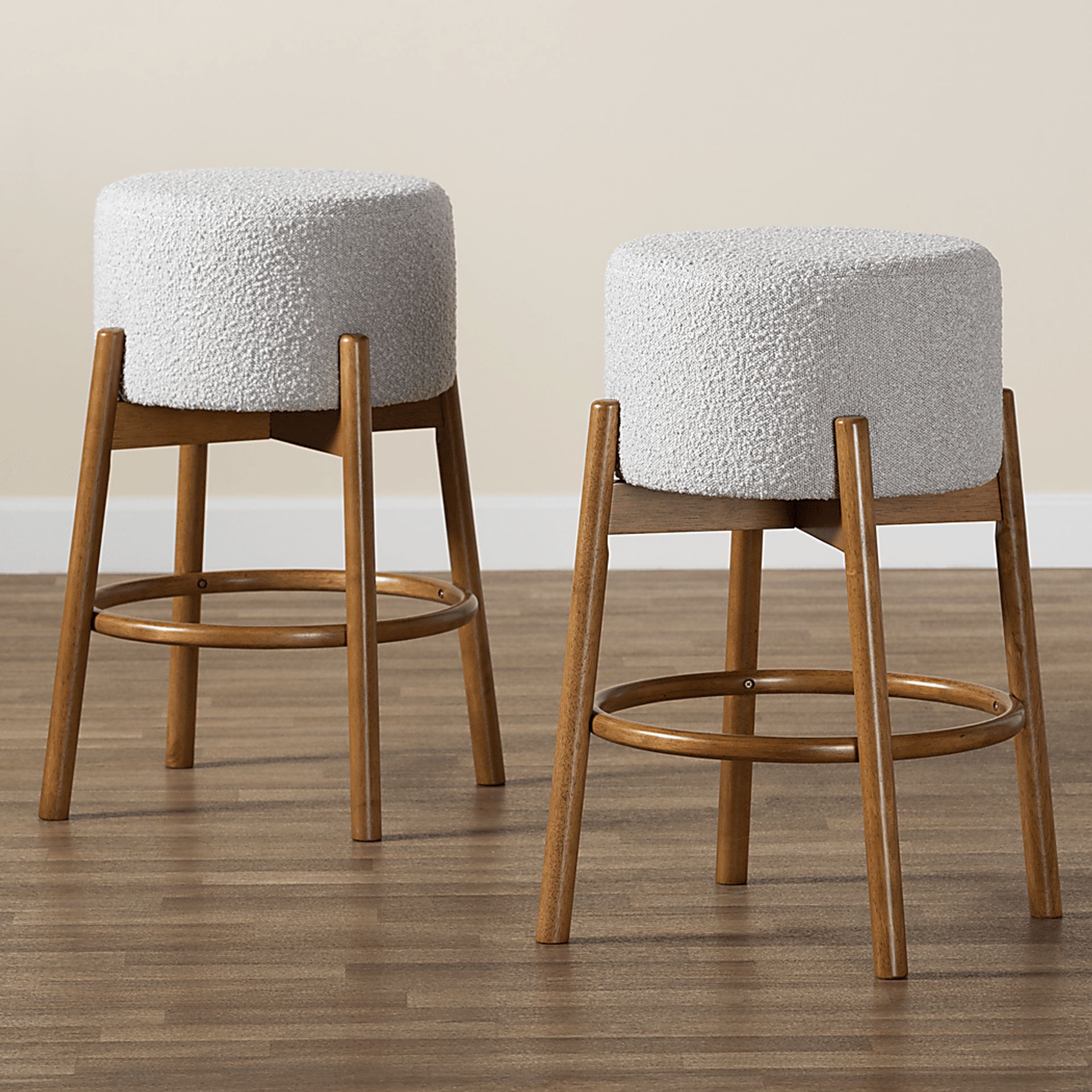 Clebourne Light Gray Barstool, Set of 2 - Image 3