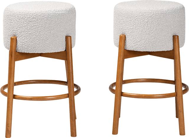 Clebourne Light Gray Barstool, Set of 2 - Thumbnail - Image 4