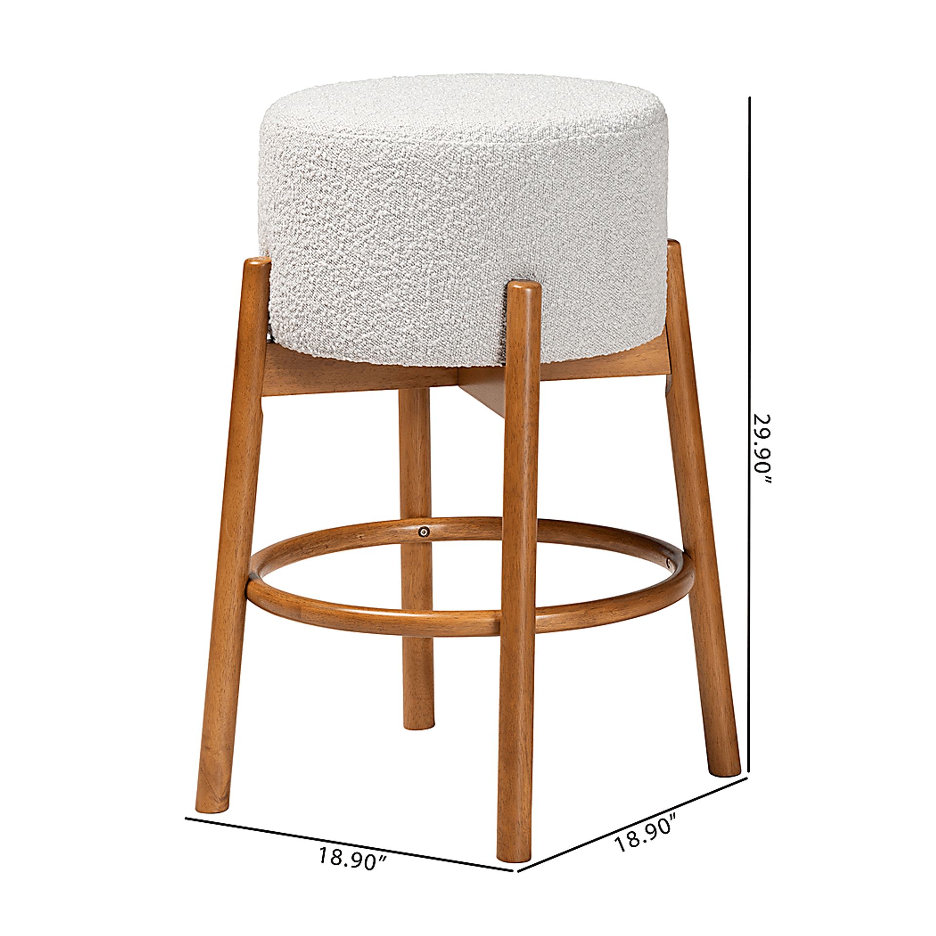 Clebourne Light Gray Barstool, Set of 2 - Image 6