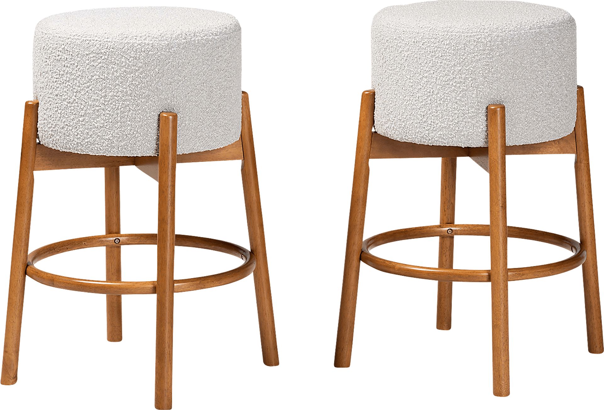 Clebourne Light Gray Barstool, Set of 2 - Image 1