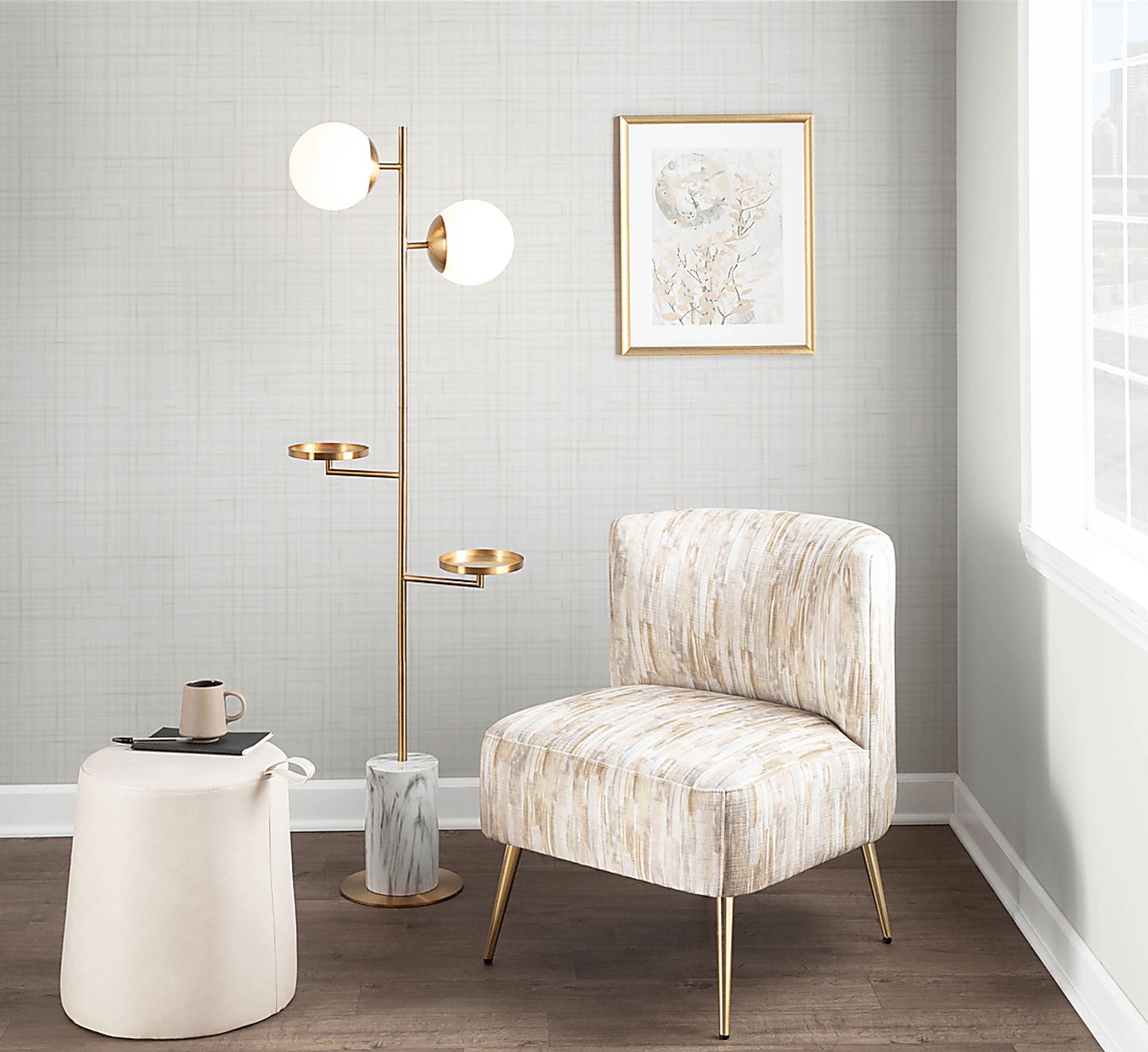 Cleburne Gold Floor Lamp - Image 9