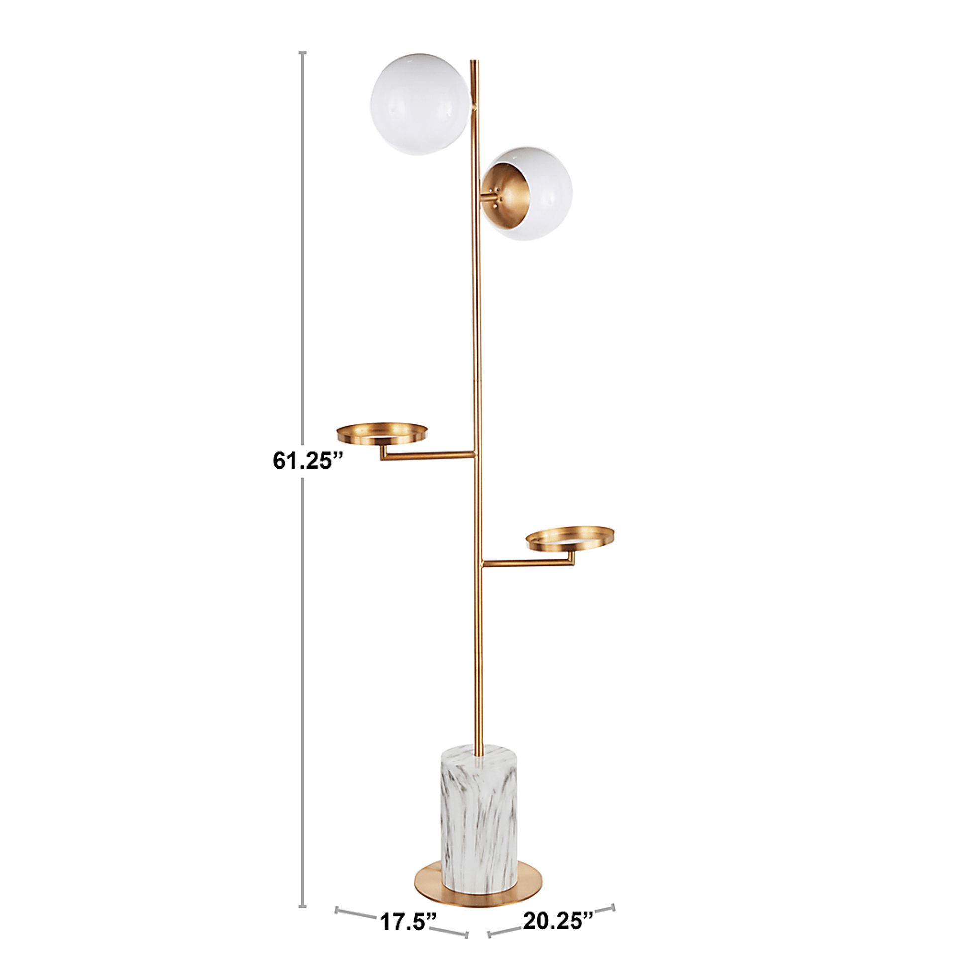 Cleburne Gold Floor Lamp - Image 10