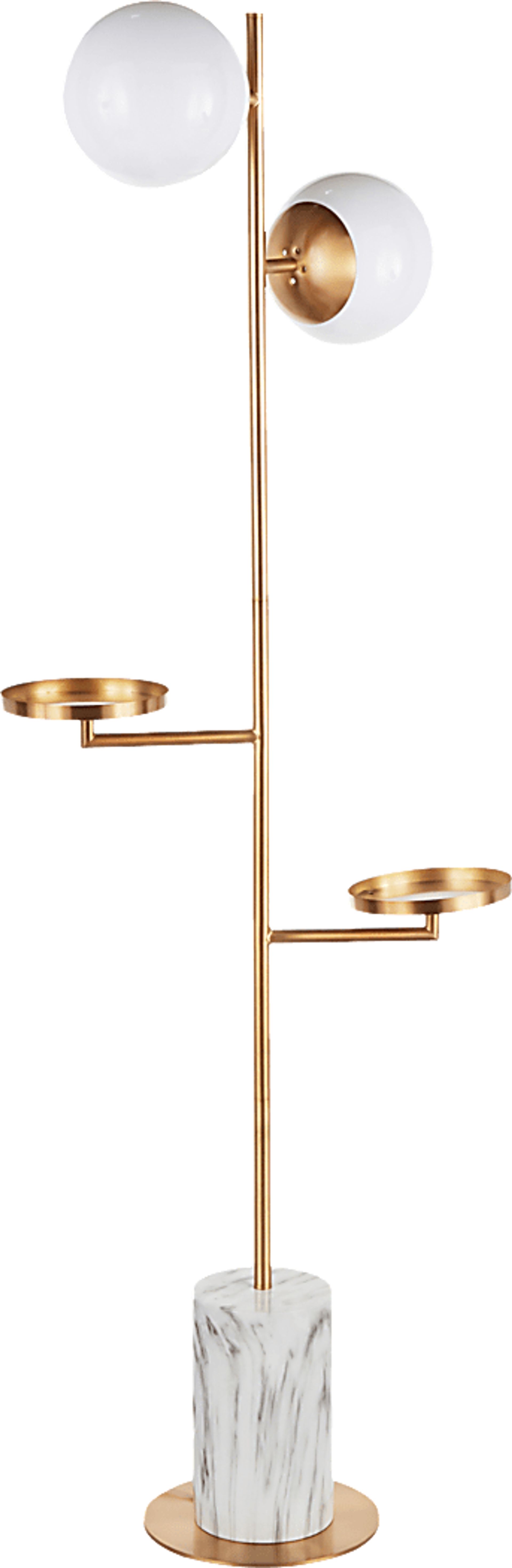 Cleburne Gold Floor Lamp - Image 1