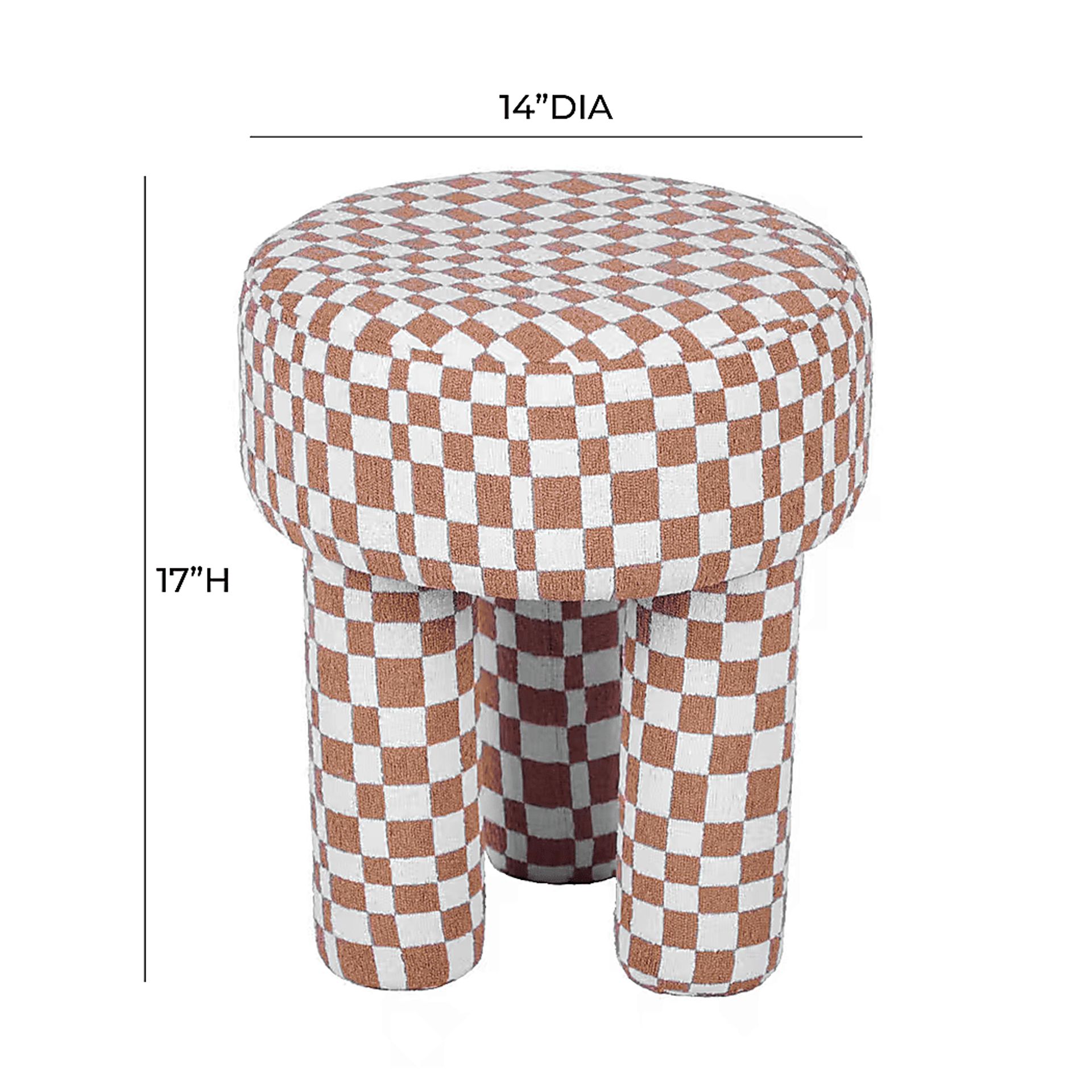 Clelia Brown Stool - Image 6