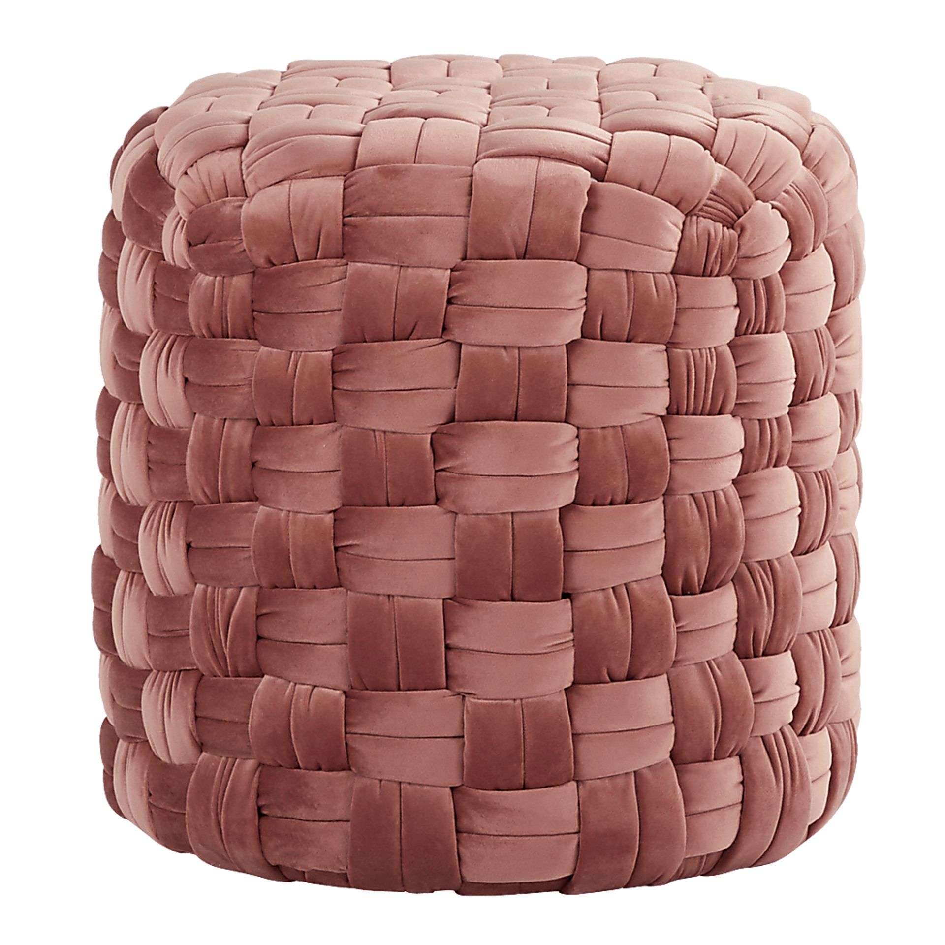 Clendenin Blush Ottoman - Image 1