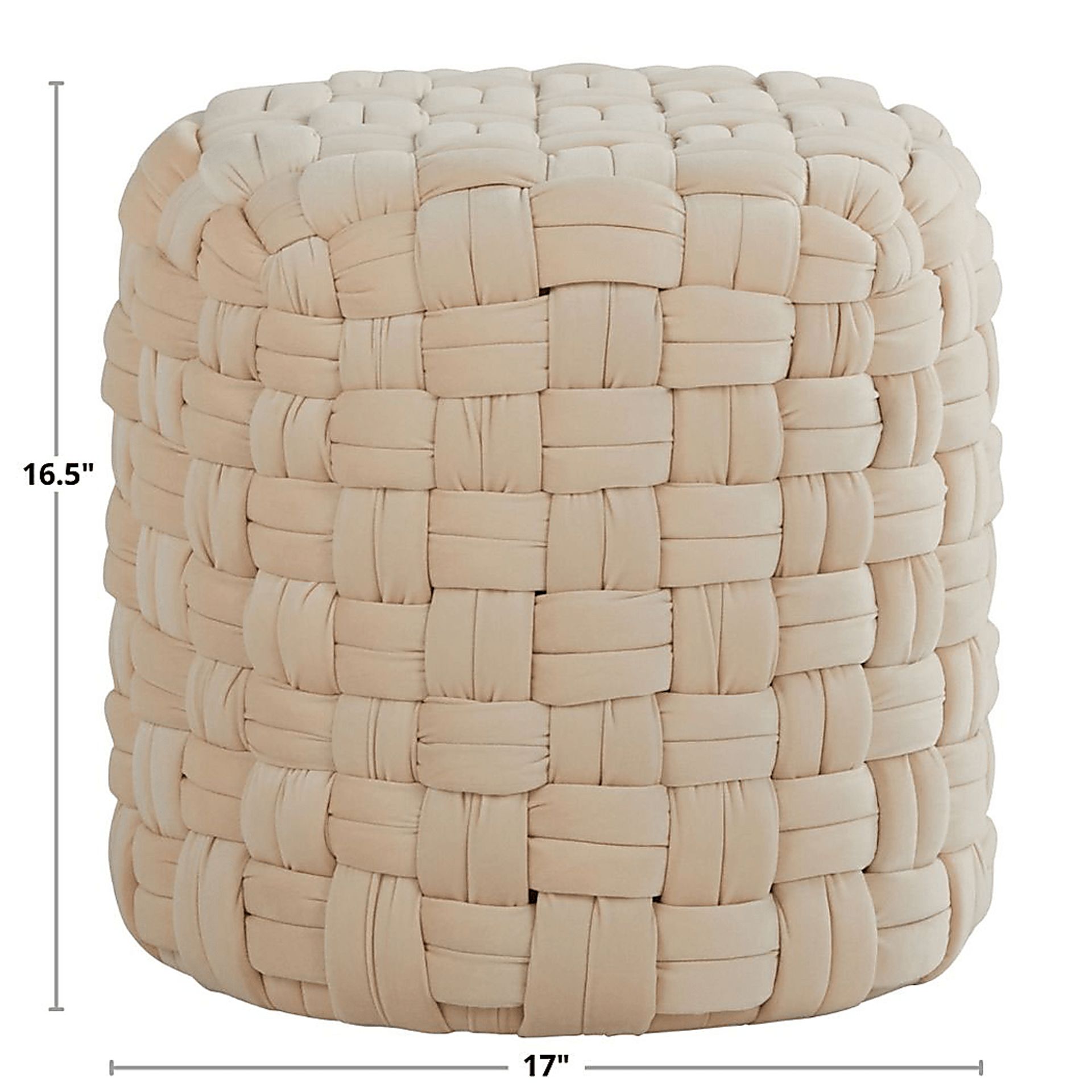 Clendenin Cream Ottoman - Image 4