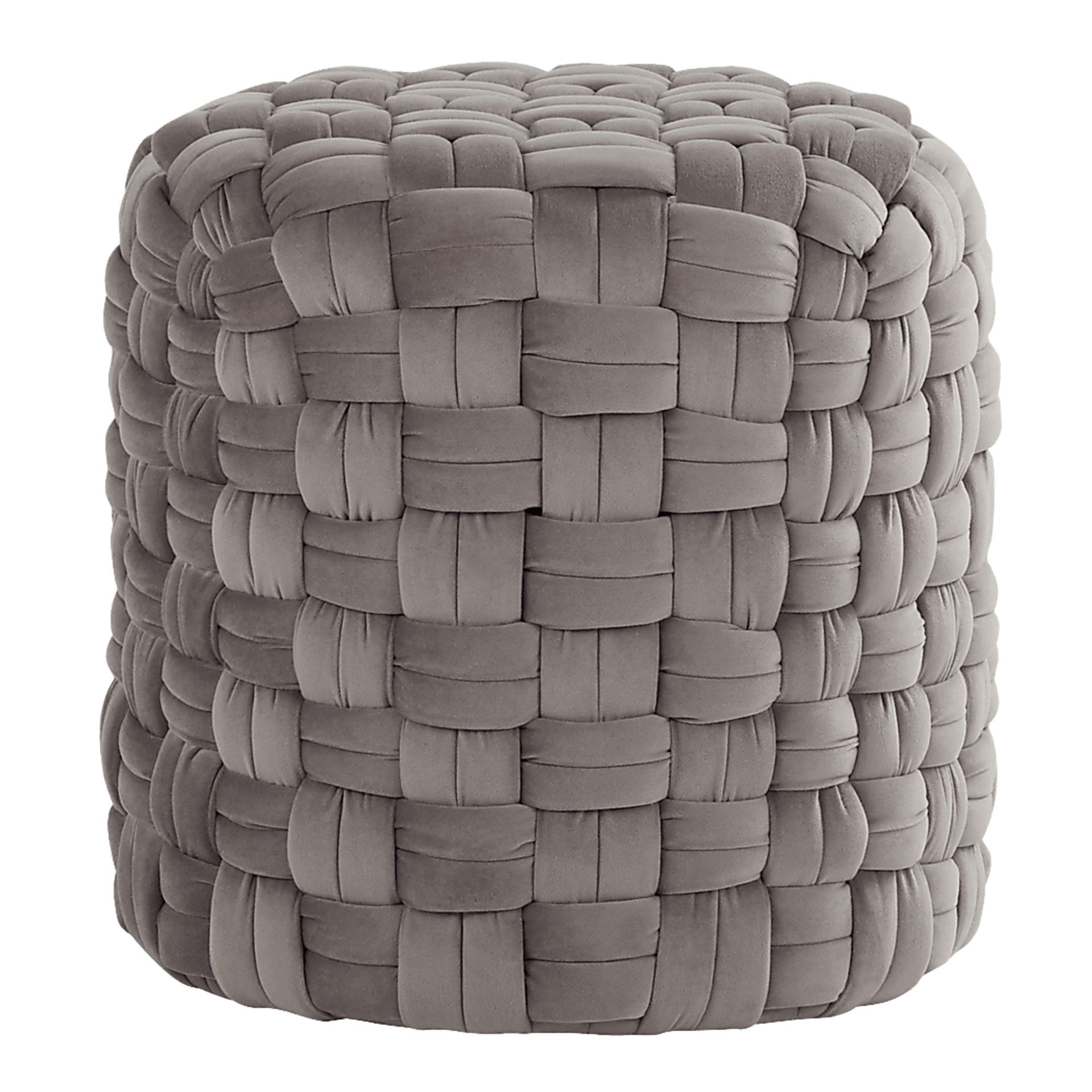 Clendenin Gray Ottoman - Image 1